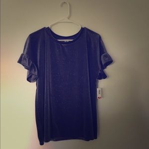 Gorgeous Sparkling Ruffle Top